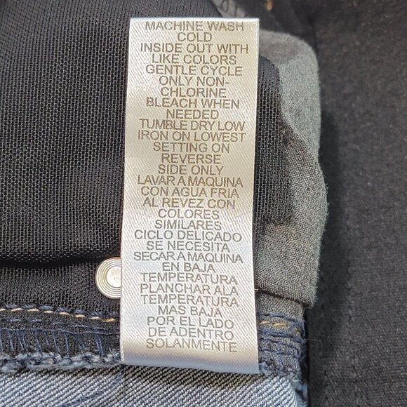 Democracy AB Technology Jeans Womens Stretch Tapered Skinny Leg Med Wash Sz 2 - Picture 7 of 9